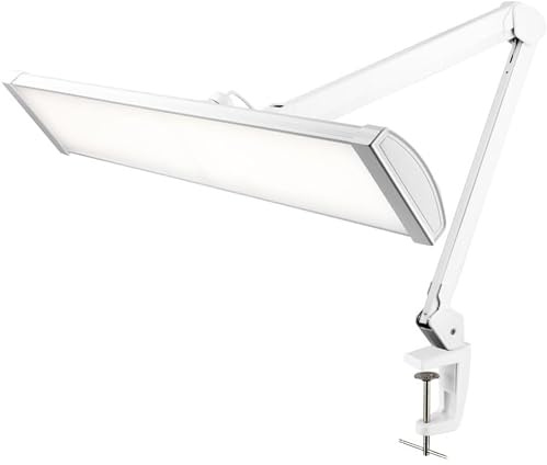 SEMPLIX LED Arbeits-Tischlampe mit 540 LEDs – dimmbar & augenschonend – 5 Lichtstufen – flexibel dreh- & schwenkbar – mit Tischklemme