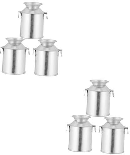 Alipis 6pcs Vintage Flower Pot Rustic Jug Vase for Outdoor Garden Dried Flower Bucket Planter