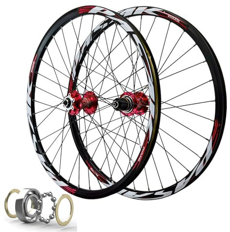 Laufradsatz 26 Zoll Scheibenbremse Fahrrad Felge 32 Speichen 27,5 29 Zoll Mountainbike Vorne & Hinterrad QR Sealed Bearing Naben für 7-11 Gang Kassette