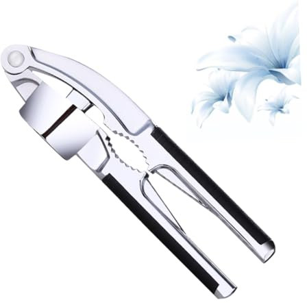 MAGICLULU Prensadora De Ajos Profesional De Aleación De Aluminio Triturador y Mincer Para Cocina Fácil Limpieza y Uso Resistente y Antióxido