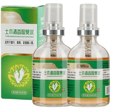 Desodorisant Chaussure Spray, 2 x 45ml Spray Déodorant Chaussures Anti-Transpirant Spray pour Soin des Pieds, Spray Désodorisant pour les Pieds avec Parfum Frais