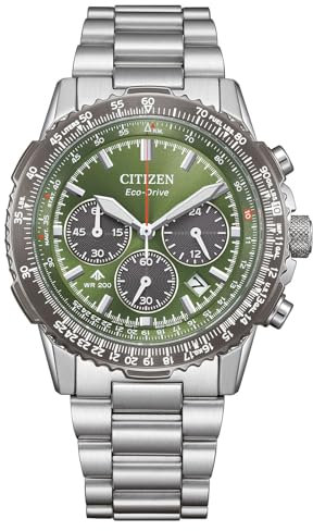 Citizen Cronografo Eco-Drive da uomo con cinturino in acciaio inox CA4664-60W