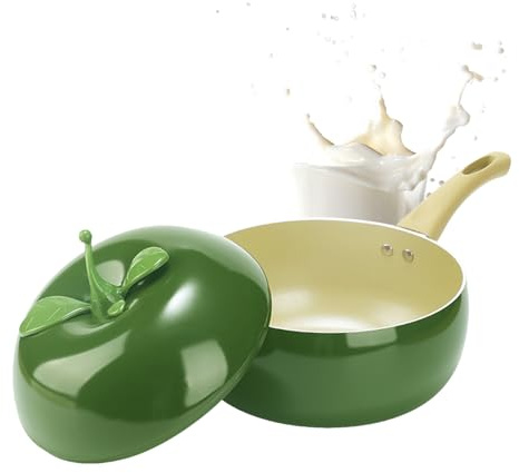 Petites casseroles antiadhésives pour légumes et fruits, poêle avec couvercle - Pour cuisine, cuisson, cuisson, mijotage, friture, spaghetti, soupe
