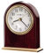 Howard Miller Orologio da Tavolo Monroe 645446 - Decorazione Moderna Per La Casa, Orologio a Forma di Arco, Finitura in Palissandro Lucido con Ottone, Base in Metallo, Movimento Al Quarzo