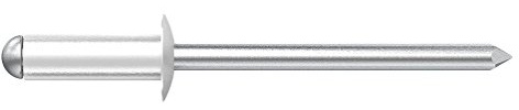 Desa 7503208B Remache al/AC alomado Lacado 3,2x8 Blanco-Envase de 500 ud, Gris