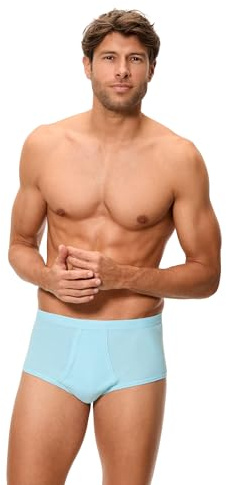 Abanderado Braslip Abierto patrón clásico Línea Original canalé Hombre x1 | Calzoncillo tiro alto, apertura frontal, 50% algodón 50% poliéster, patrón clásico, tejido canalé 1x1
