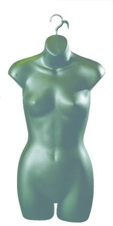 The Shopfitting Shop Buste mannequin à suspendre Femme adulte Noir