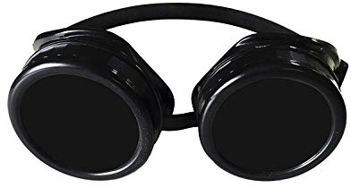 STEAMPUNK FICTION BRILLE STEAMPUNK ODER RETRO LOOK BRILLE IN VERSCHIEDENEN STÜCKZAHLEN=AS PERFEKTE ZUBEHÖR FÜR FASCHING KARNEVAL UND KOSTÜM VERKLEIDUNGEN FÜR SIE UND IHN 1 SCHWARZ BRILLE