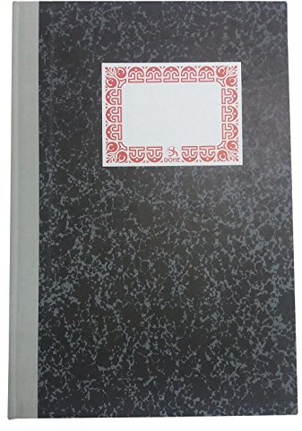 DOHE 9956 - Kartong anteckningsbok, rutnät, naturlig folio