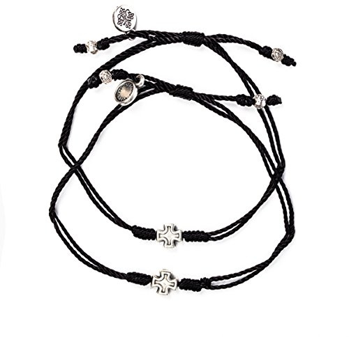 My Saint My Hero Prayer Partner Bracelet Set (Black)