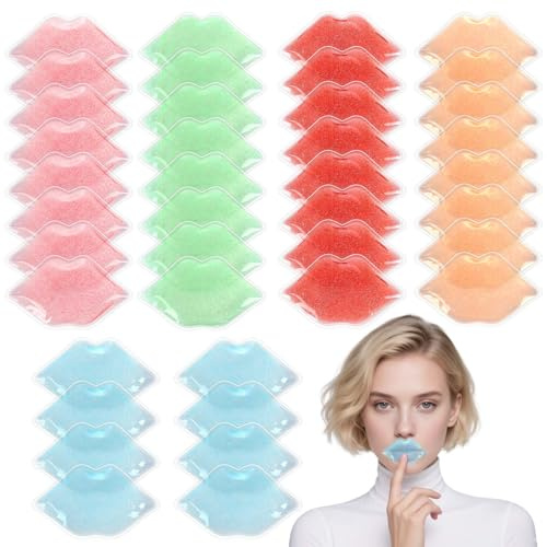 Ice Pack for Lip Tattoo Aftercare, 40 Count Cooling Pads for Pain Relief, Reduce Redness and Swelling of Lips.