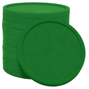 CombiCraft jetons Vierges en Plastique Vert foncé - Ø29mm - 100 Pièces