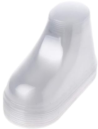 Domasvmd 10 x transparente Kunststoff-Babyfüße, Babyschuhe, Socken, Schaufenster-Lotion für Lockenwickler