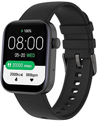 Smart Watch (rispondere/effettuare chiamate) per donne e uomini, fitness tracker da 1,9 pollici, touch screen, orologio fitness 108 sport impermeabile IP68, cardiofrequenzimetro/monitoraggio del sonno