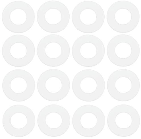 ECSiNG Confezione Da 100 Rondelle Piatte In Nylon Rondelle In Nylon M6 Rondelle Piatte Trasparenti Per Tubi E Valvole dell'acqua Diametro Interno 6,3 Mm Diametro Esterno 12 Mm Spessore 0,5 Mm