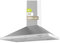 EVVO Hotte aspirante pyramidale CE26 Pyramid, filtre en aluminium à 5 couches, largeur 90 cm, puissance 650 m³/h, lumière LED, filtre à charbon actif, 3 vitesses, efficacité énergétique A, finition