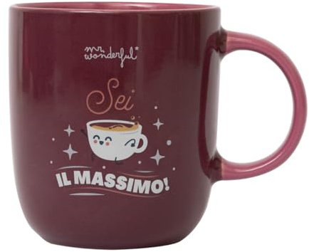 Mr. Wonderful - Taza - ¡Eres el máximo! - Taza de cerámica con mensaje motivacional