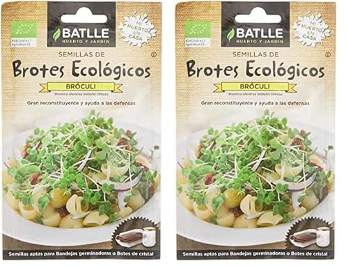 Semillas Batlle Graines à germer biologiques Brocoli (Lot de 2)