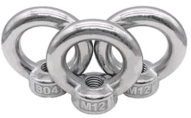 DIN582 M3 M4 M5 M6 M8 M10 M12 304 Edelstahl Marine Hebeöse Mutter Ringmutter Gewinde(M16 5pcs)