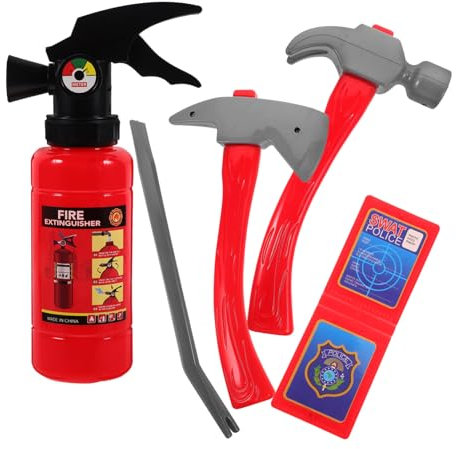 Alasum 1satz Mädchen Feuerwehr Spielzeug Teiliges Feuerwehr Kostüm Und Zubehör Für Kreative Rollenspiele Lehrreiches Lernspielzeug Für Mädchen Und Leicht Zu Tragen