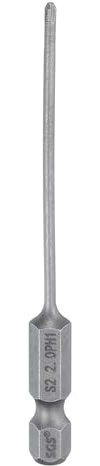 QUARKZMAN #1 Embout de Tournevis Cruciforme Phillips Ph1 Tige Hexagonale de 1/4 Longueur de 3,15 (80mm) en Acier S2 Magnétique À Tête Cruciforme pour Perceuse Électrique Tige de 2mm
