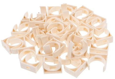 DIYEAH Morsetto Per Tubi Tondi in Pvc Con Tenuta Stabile Da 40 Pezzi Per Il Montaggio Di Elettrici E Idraulici