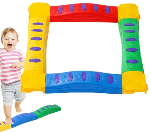 Schwebebalken Für Kinder – PP 53 X 20 X 15 Cm, Trainingsspielzeug Für Sensorische Integration | Feinmotorik-Trainer, Taktiles Trittbrett Für Vorschulkinder | Indoor-Outdoor-Hinterhof-Spielzimmer-Garte
