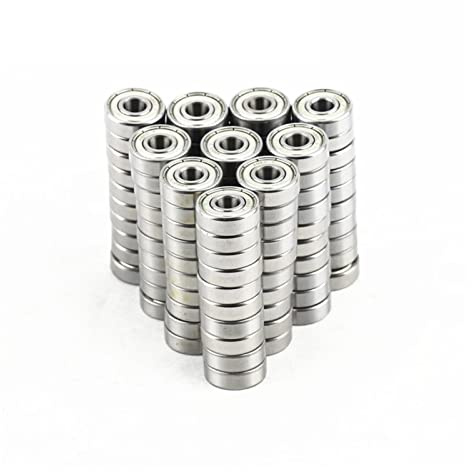 608zz Bearings for Stunt Kick Scooter Inline Roller Skates Skateboard Children Waveboard Bicycle Drift Board 8x22x7mm(100pcs Gcr15)