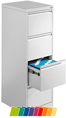 Hängeregistraturschrank mit 4 Schubladen Hängeregister 135x43x59 cm Einbahnig