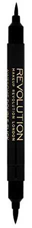 Makeup Revolution, Thick & Thin Dual Liquid Eyeliner, Flüssiger Eyeliner, 1ml