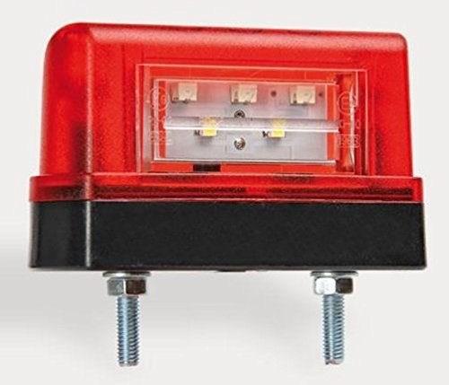 Friso LED Kennzeichenleuchte Nummernschildbeleuchtung mit zwei Funktionen Anhänger LKW Wohnwagen Nutzfahrzeuge Trailer