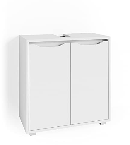 Vicco Mobile sottolavabo per bagno Ruben, Bianco, 60 x 62.5 cm