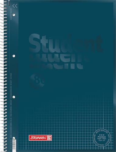 BRUNNEN Collegeblock Premium Student Colour Code A4 Täckblad: Denim