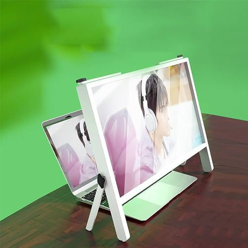 21 Magnifier for Laptop Screen, Gaming Video Monitor Magnifier, Reading Magnifiers Stand, for Mobile Phones and Laptops, Desktop Screen Magnifying Glass, Essential for The Elderly