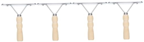 Happyyami 4stücke Pferdehaarbürste Mit Holzgriff Praktisches Pflegewerkzeug Für Reinigung Und Pflege Von Pferden Langlebig Und Rutschfest Für Täglichen Einsatz