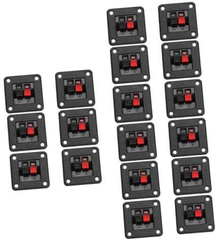jojofuny 18stücke Lautsprecher Anschlussklemmen Professionelle Federklemmen Für Stereo Lautsprecher Installieren Für -projekte Und Lautsprecherboxen