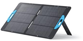 Anker SOLIX PS100 Portable Solar Panel, Kompakte 100W Solaranlage, Kompatibel mit Powerhouse 256Wh, 512Wh und 1229Wh (Nicht im Lieferumfang), Für Camping, Wandern, Stromausfälle, Blue