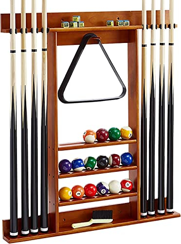 Pool-Queue-Racks, Billard-Queue-Rack, Wandmontage, Pool-Queue-Rack-Ständer, Holz-Billard-Pool-Stick-Halter/Stil 1