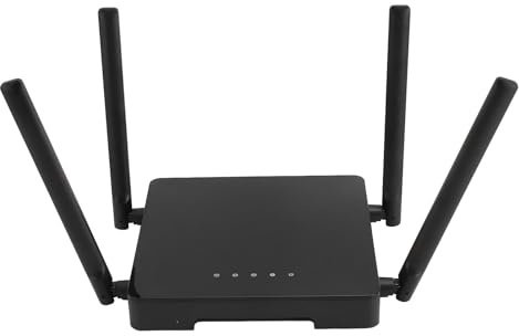 Entsperrter 4G LTE Modemrouter mit SIM Kartensteckplatz, 1200 Mbit/s, Tragbarer WLAN Hotspot mit Unterstützung für 32 Gleichzeitige Benutzer, 1200 Mbit/s Modemrouter für