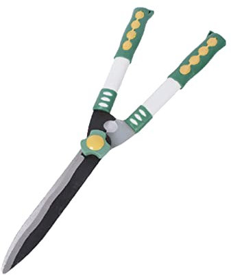 XAoSCd Hedge Shears Gardening Tools Garden, 20 Inches Hedge Shears Carbon Steel Sharp Blades Ergonomic Comfortable Handle For Trimming Borders Boxwood Bushes,
