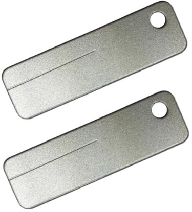 DOITOOL Mini Pierres à Aiguiser Diamantées Usage Extérieur pour Couteaux Cuisine Plein Air Lot de 2 Format Portable, Résistantes à L’usure