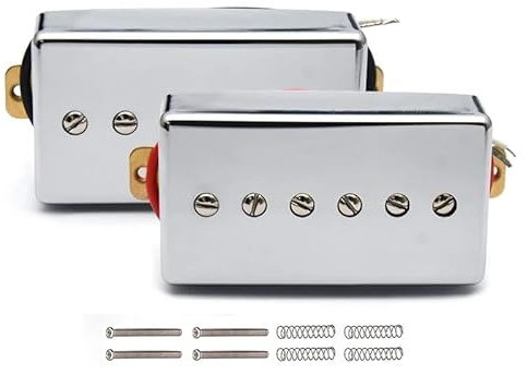 Gitarrenhals und Steg im P90-Stil, einspuliger Tonabnehmer, 6 verstellbare Schrauben, Humbucker-Größe, Chrom