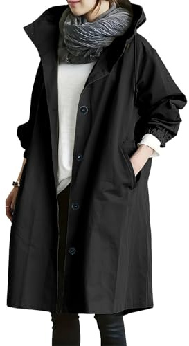 rain Coats for Women, Poncho Waterproof Adult, rain Poncho Kids, Emergency, Kagool in a Bag, Kids Jacket, Jackets Mens, Duffle, Rainwear, Foldable Jacket, Long Coat for Women, for Cycling Black