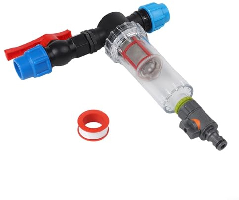 Oniissy Connettore rapido per tubi in polietilene da 25 mm e 32 mm, per irrigazione da giardino e fattoria, con raccordi per valvole dell'acqua in plastica per una facile installazione (25)