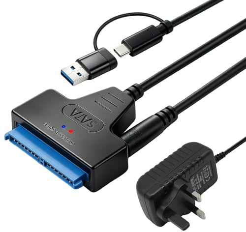 Mowpiny SATA to USB 3.0 Adapter, SATA III Hard Drive Cable to Type C