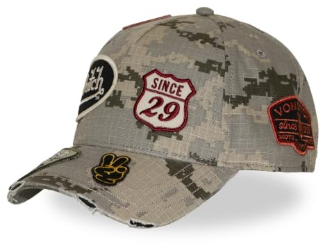 Von Dutch Casquette Homme & Femme Kamo, Casquette Baseball Ajustable