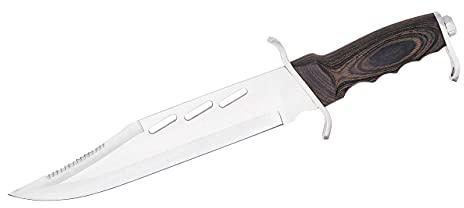 Herbertz Messer Outlaw Knife, rostfreie Beschläge, Pakkaholz, grau, M, 1010111410