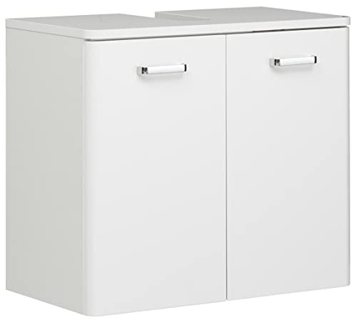 Pelipal Waschbeckenunterschrank Quickset 359 in Weiß Hochglanz, 60 cm breit | Waschbeckenschrank ohne Waschbecken mit 2 Türen
