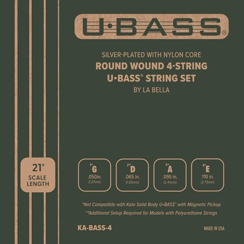 Kala U-Bass Metal Roundwound String Set, 4-String