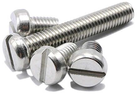 M4x6mm Slotted Cheese Head Machine Screws,Stainless Steel,Pack 100